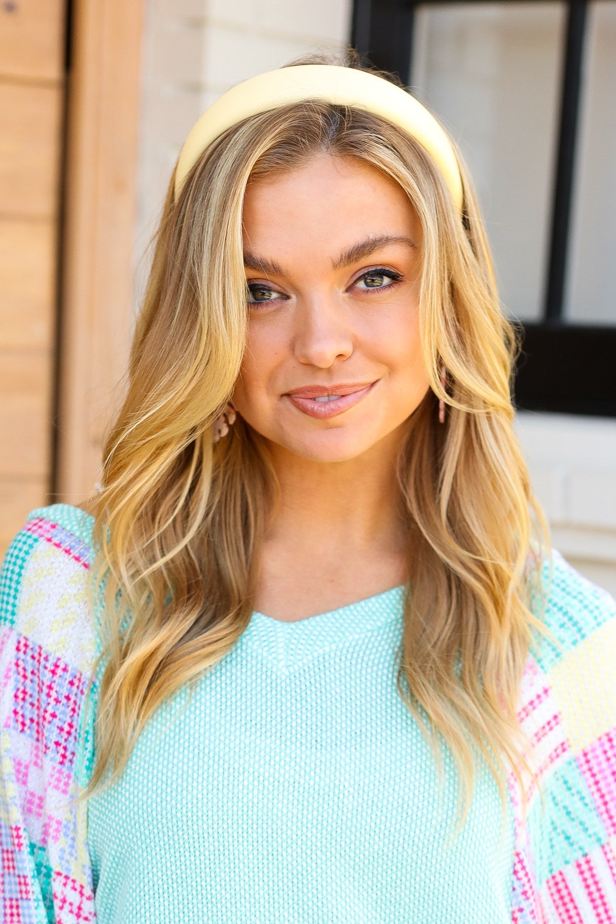 SUNSHINE GLOW VEGAN LEATHER HEADBAND