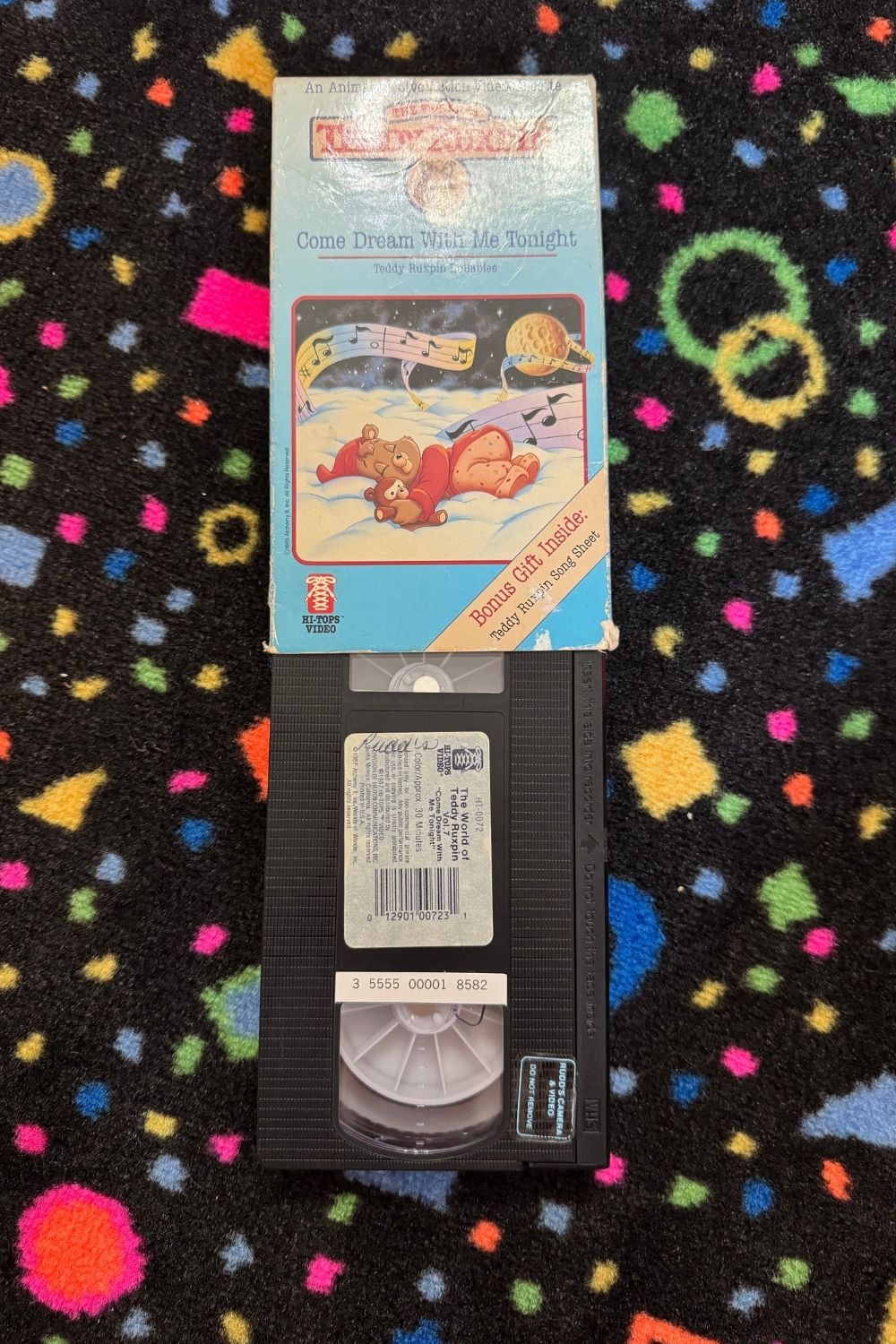 TEDDY RUXPIN COME DREAM WITH ME TONIGHT VHS*