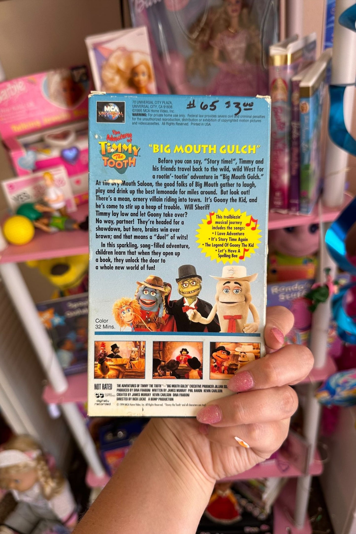 THE ADVENTURES OF TIMMY THE TOOTH VHS*