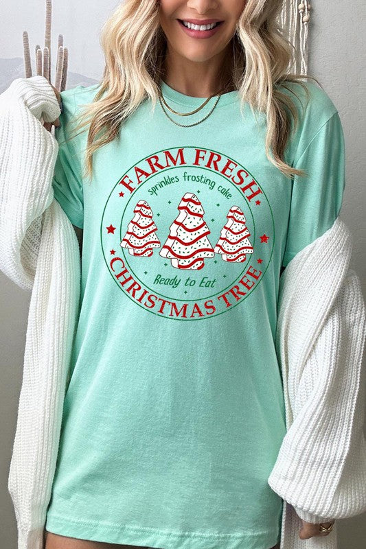 FARM FRESH CHRISTMAS TREE GRAPHIC TEE
