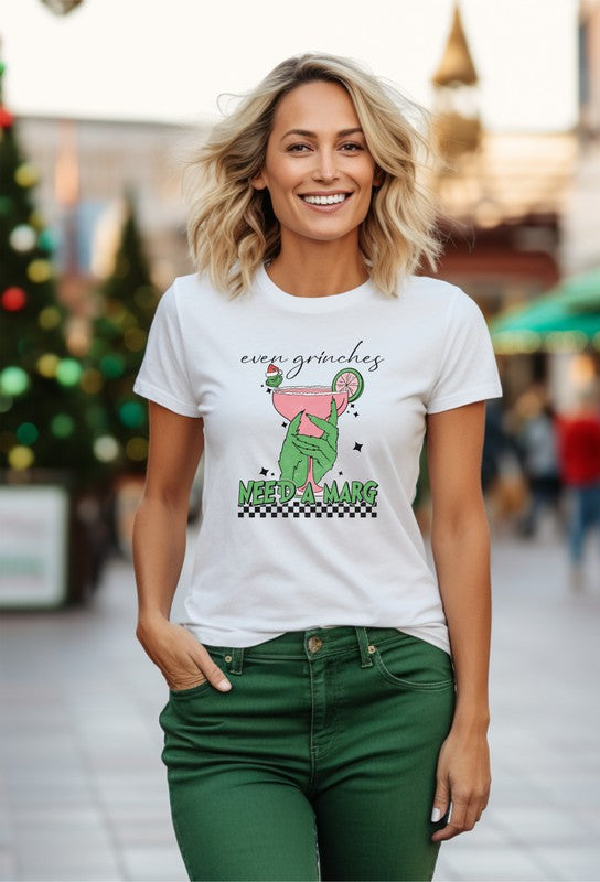 EVEN GRINCHES NEED A MARG GRAPHIC TEE - CURVY