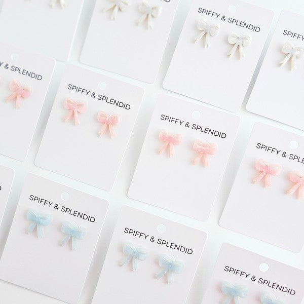SERENE SKY BOW STUDS