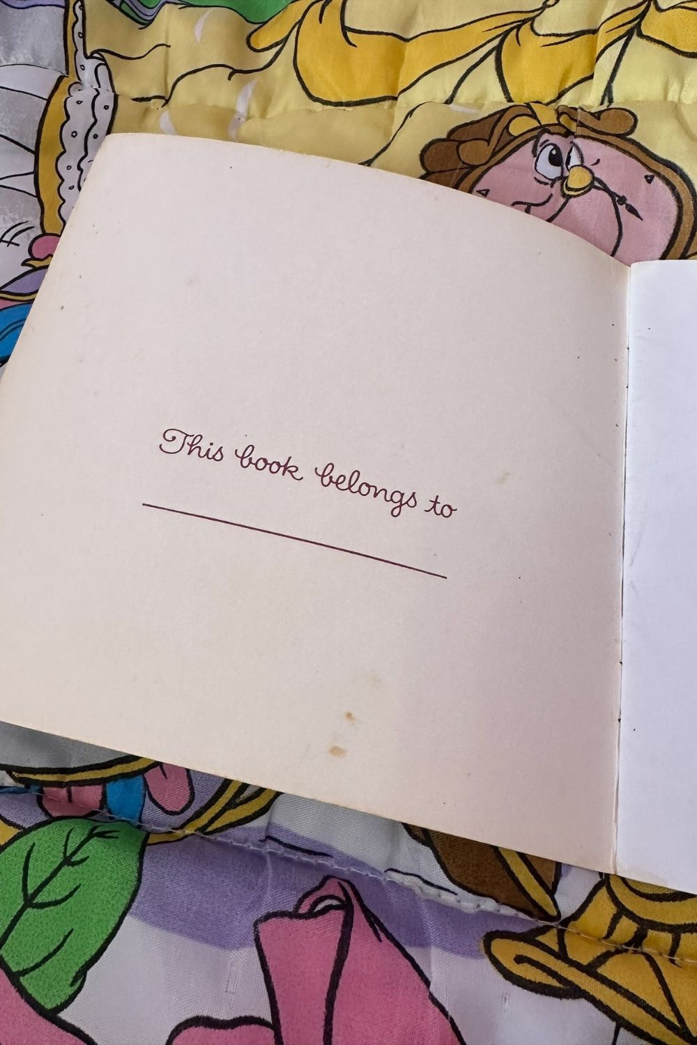 1991 DISNEY'S BEAUTY AND THE BEAST BOOK*