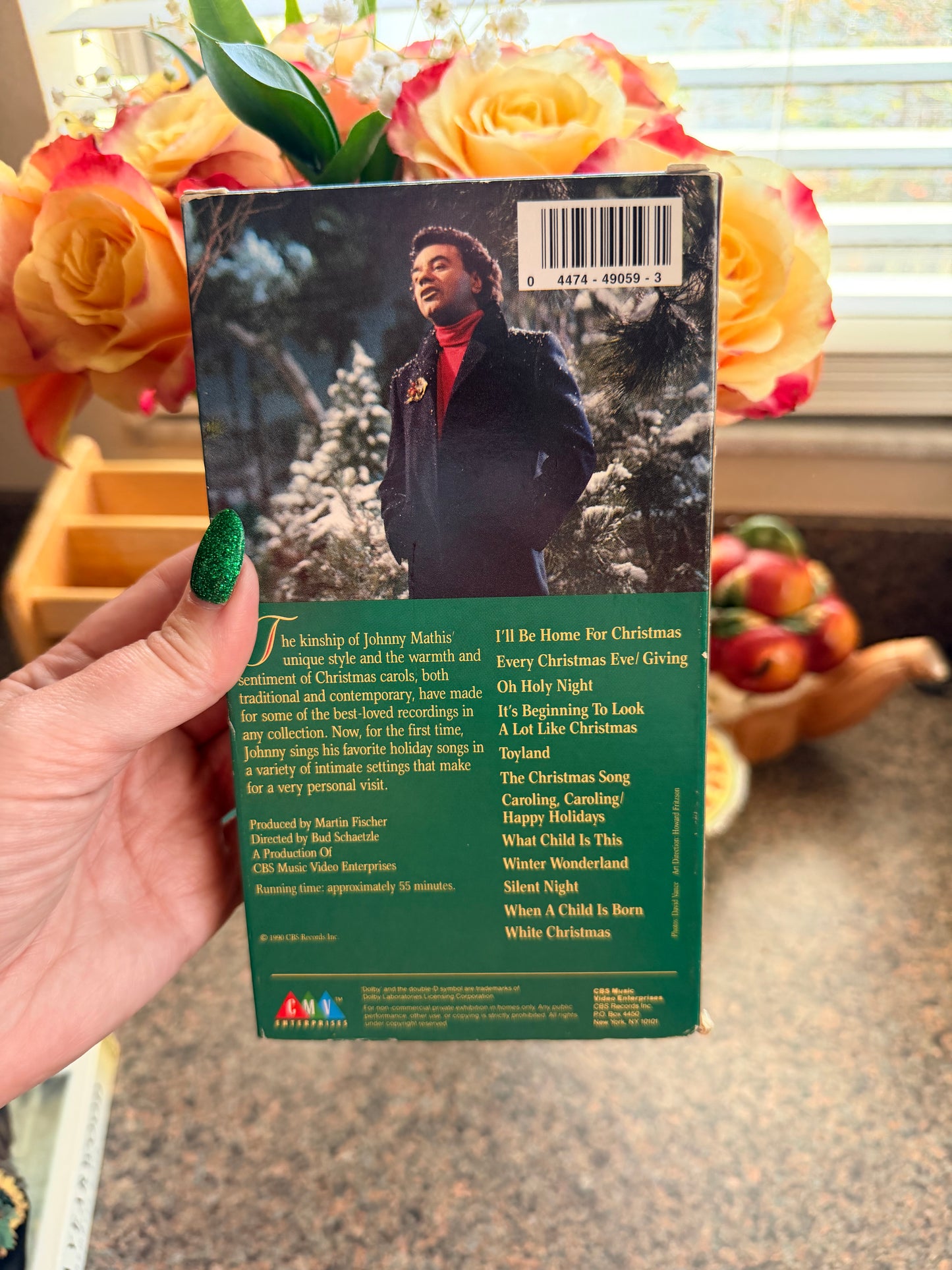 Johnny Mathis Home for Christmas vhs