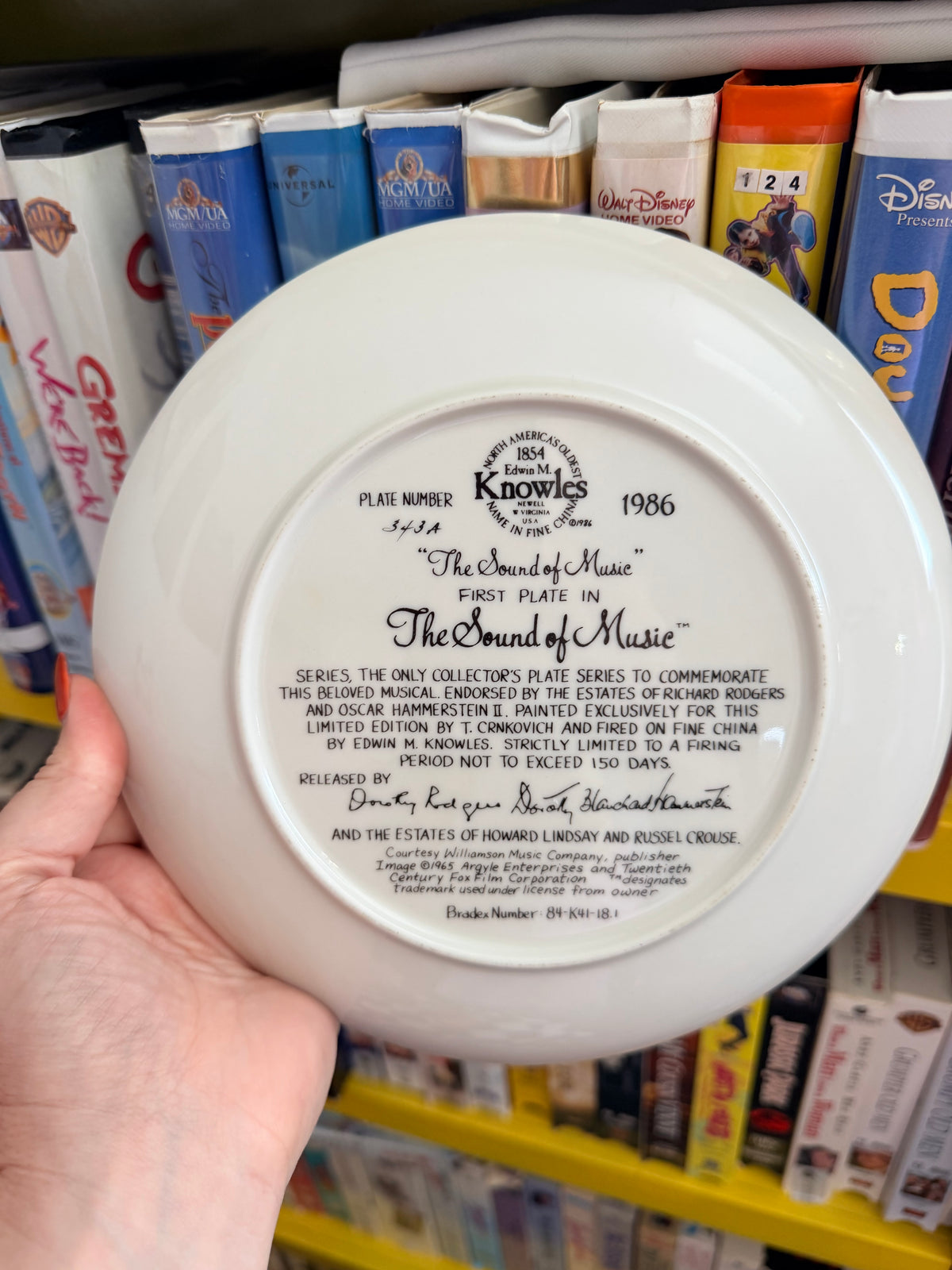 The Sound of Music plate