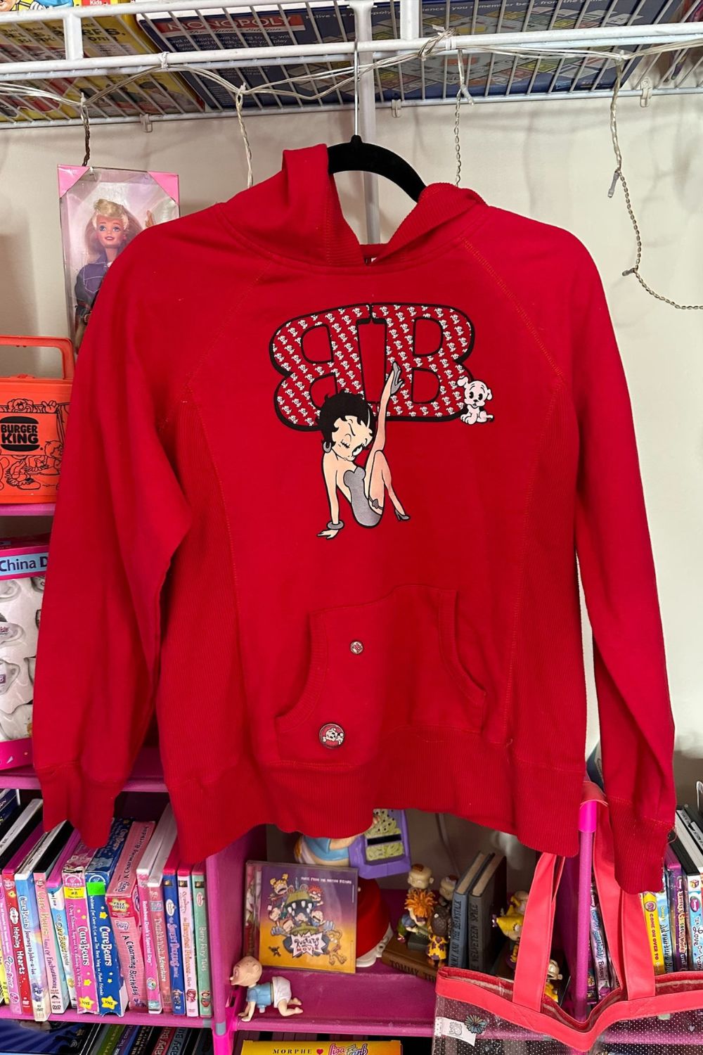 Betty boop sweatshirt discount red