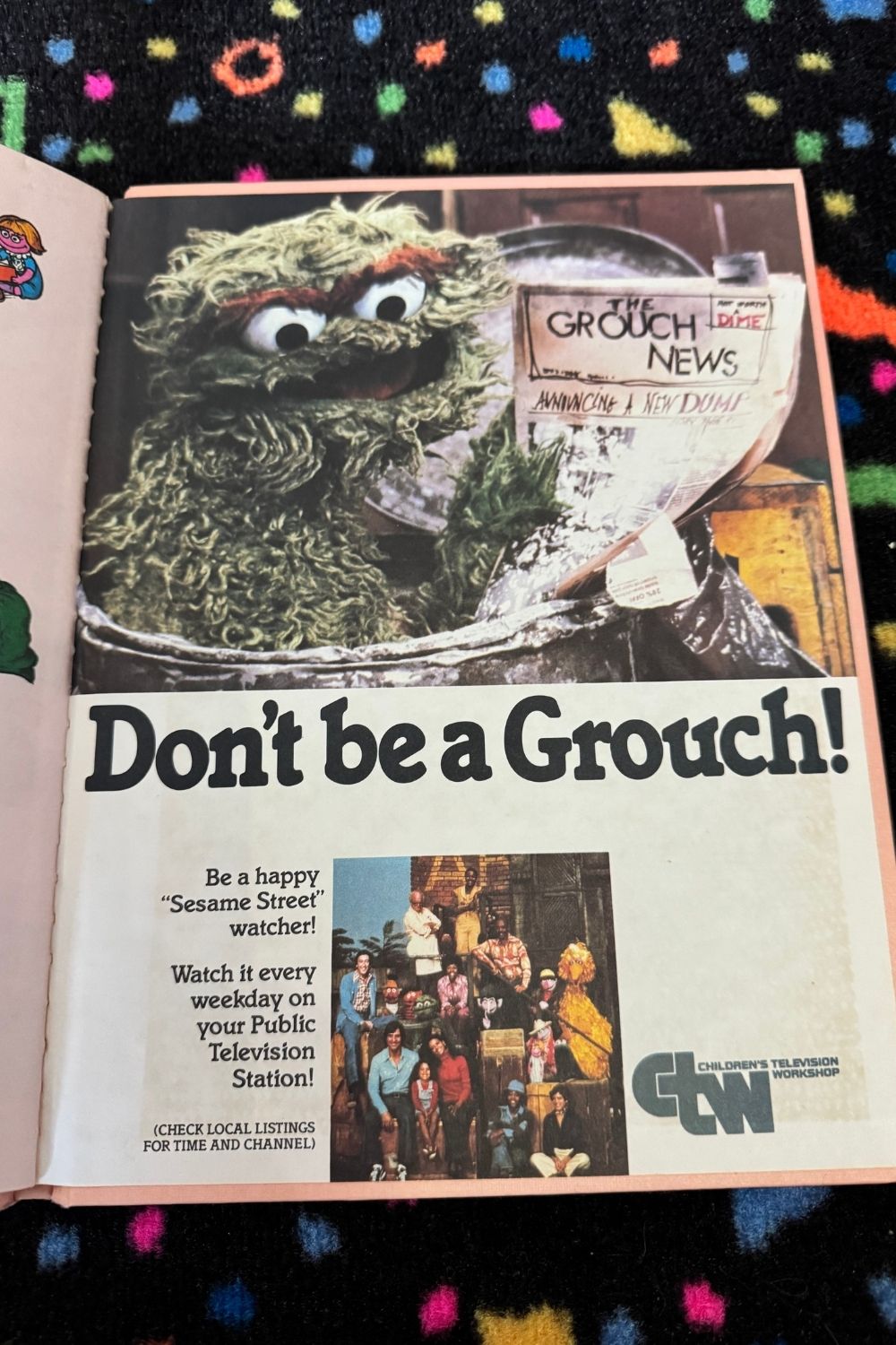 1981 A DAY IN THE LIFE OF OSCAR THE GROUCH BOOK*