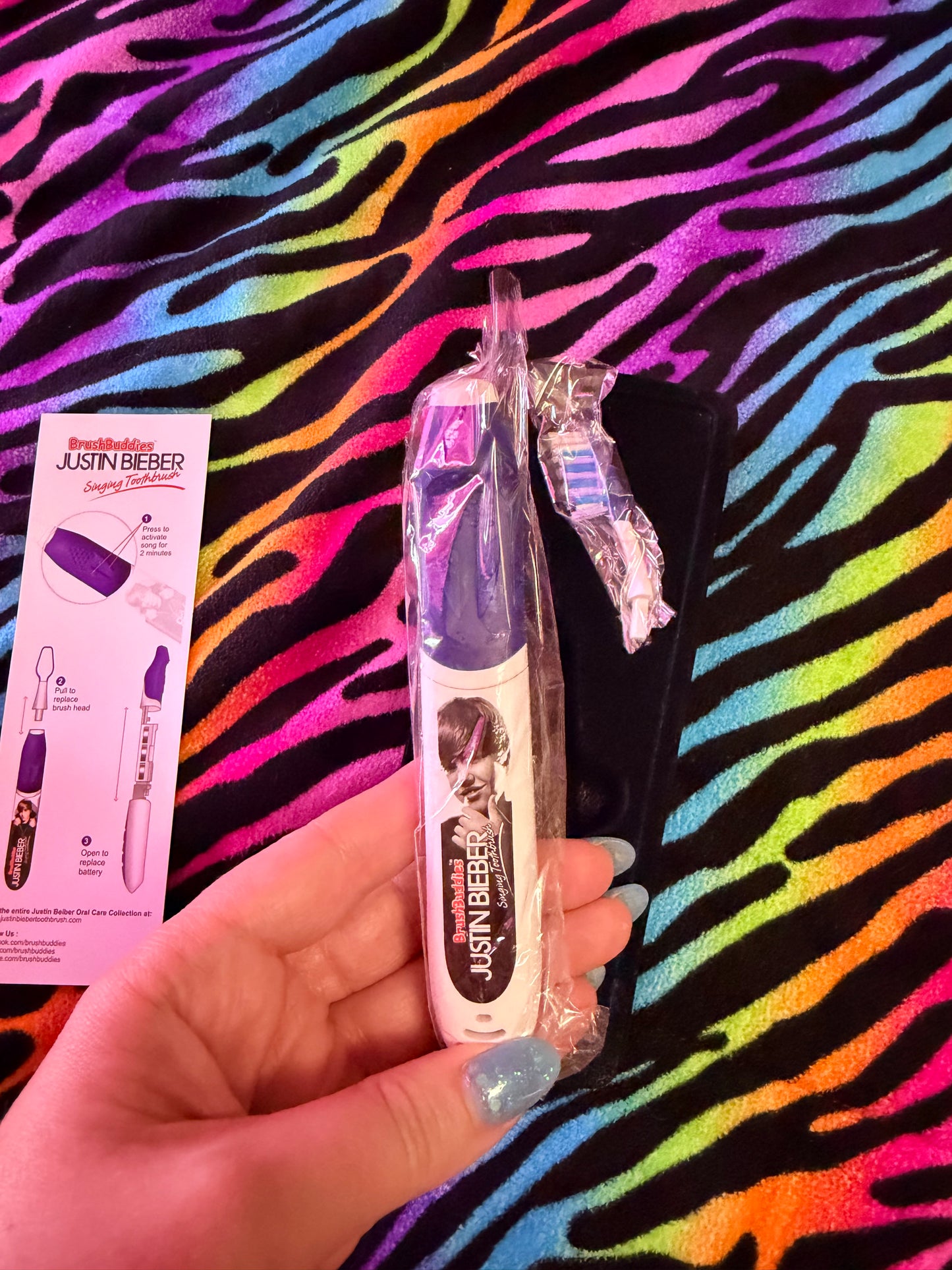 Brush Buddies Justin Beiber singing toothbrush
