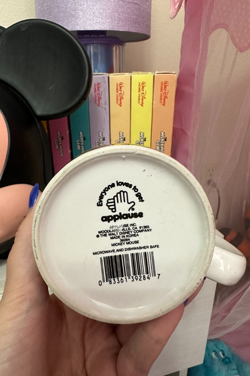 APPLAUSE DISNEY NEON MICKEY MOUSE MICROWAVE/DISHWASHER SAFE COFFEE MUG*