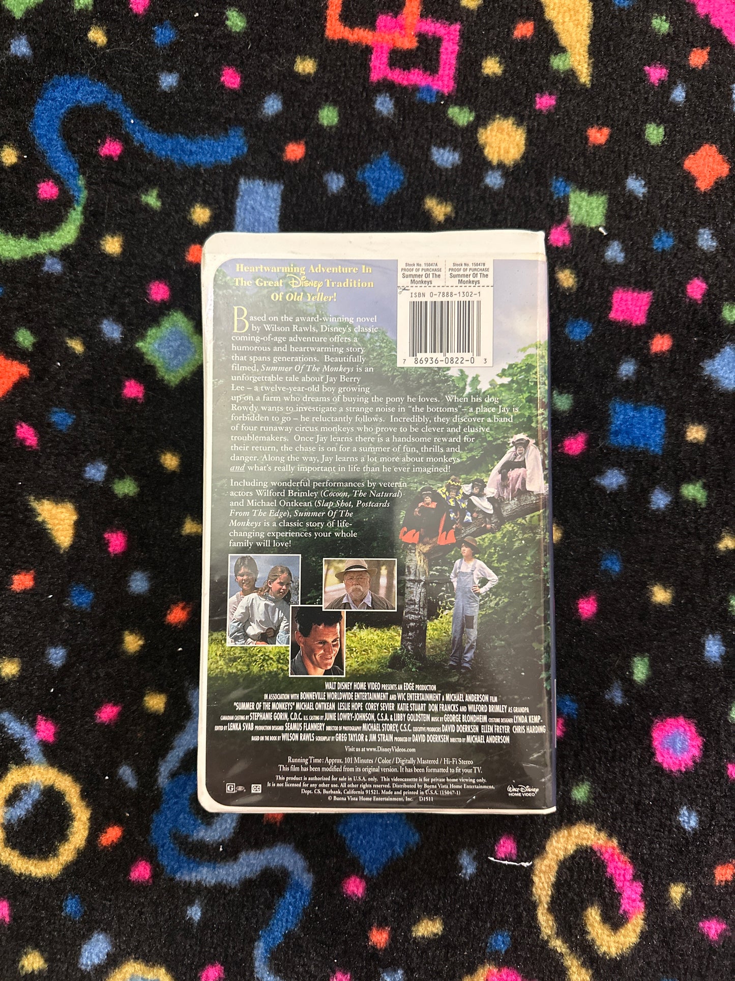 Summer of the Monkeys vhs