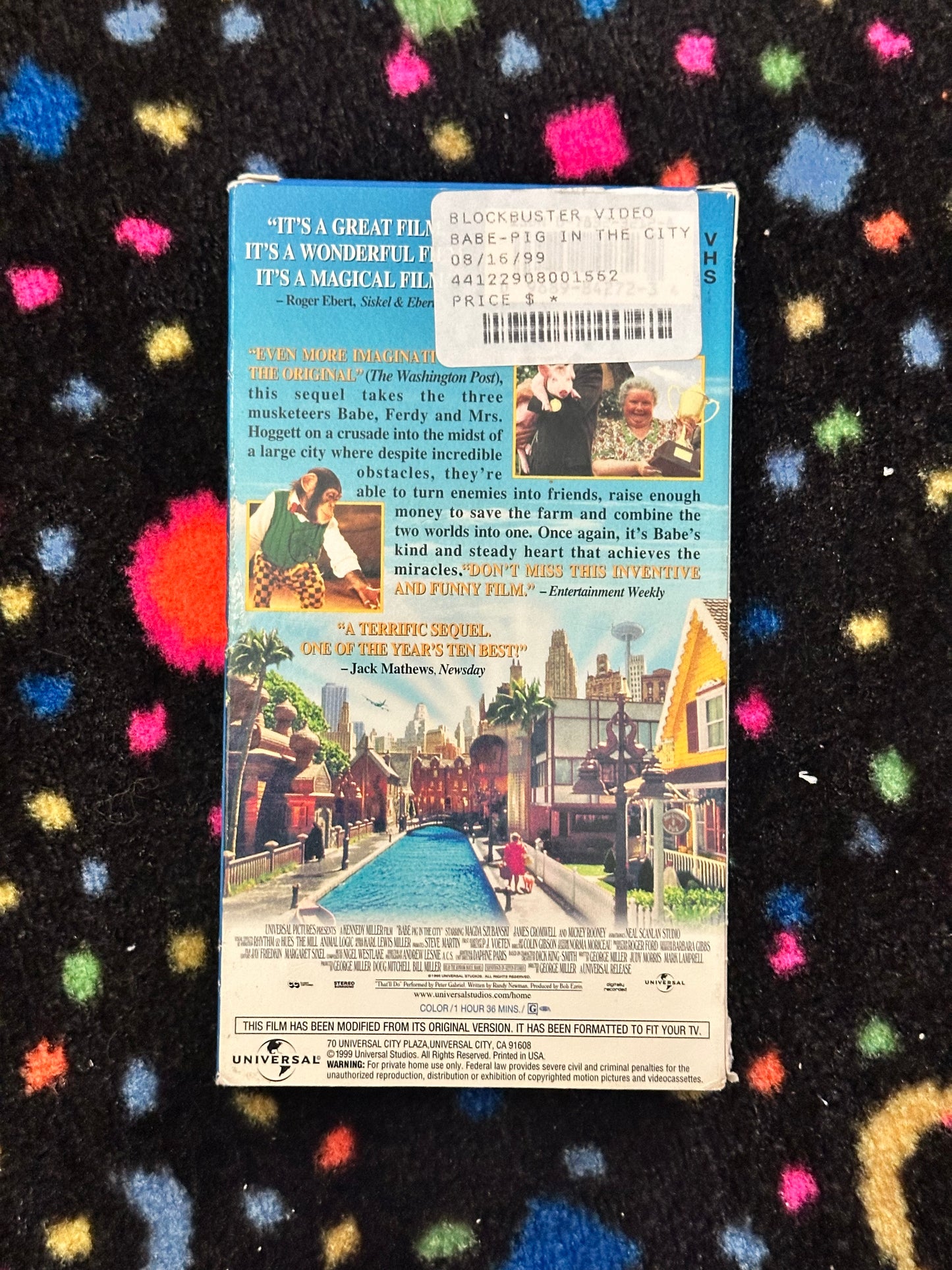 Babe: Pig in the City VHS