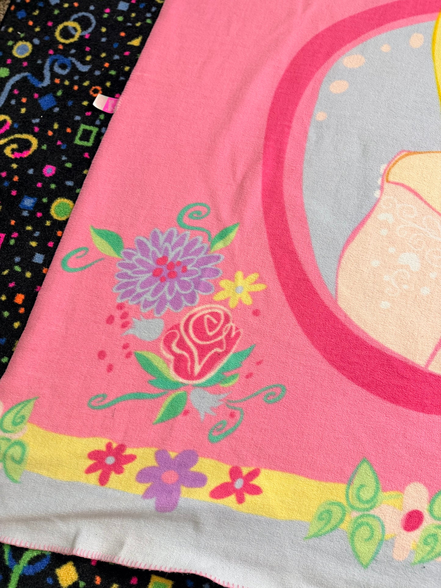 2003 Barbie Pink throw blanket