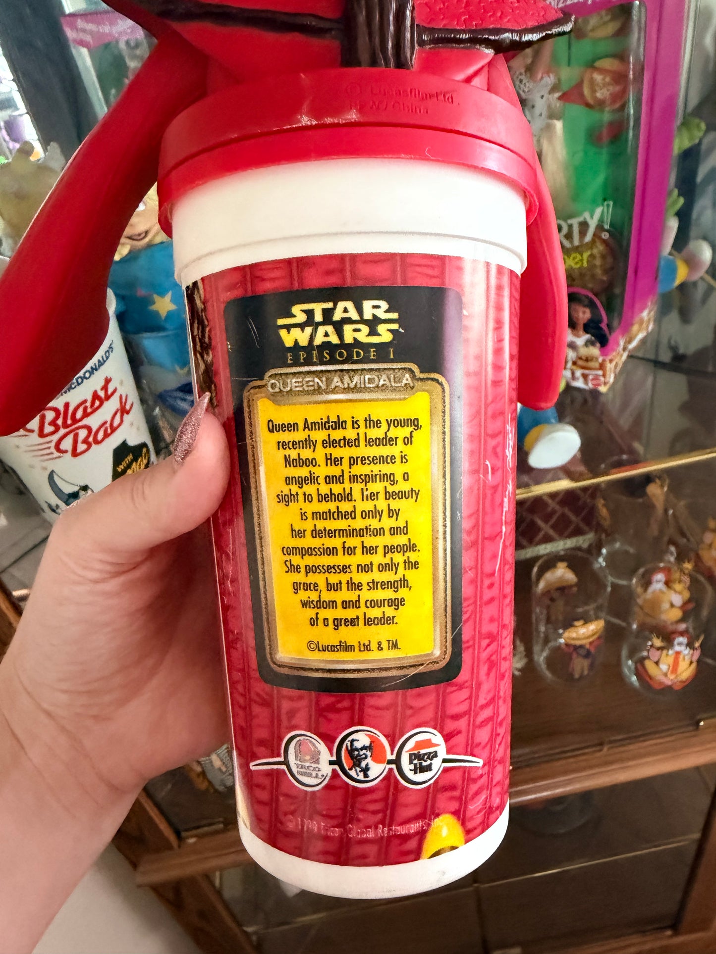 1999 Star Wars the phantom menace Pizza Hut mug