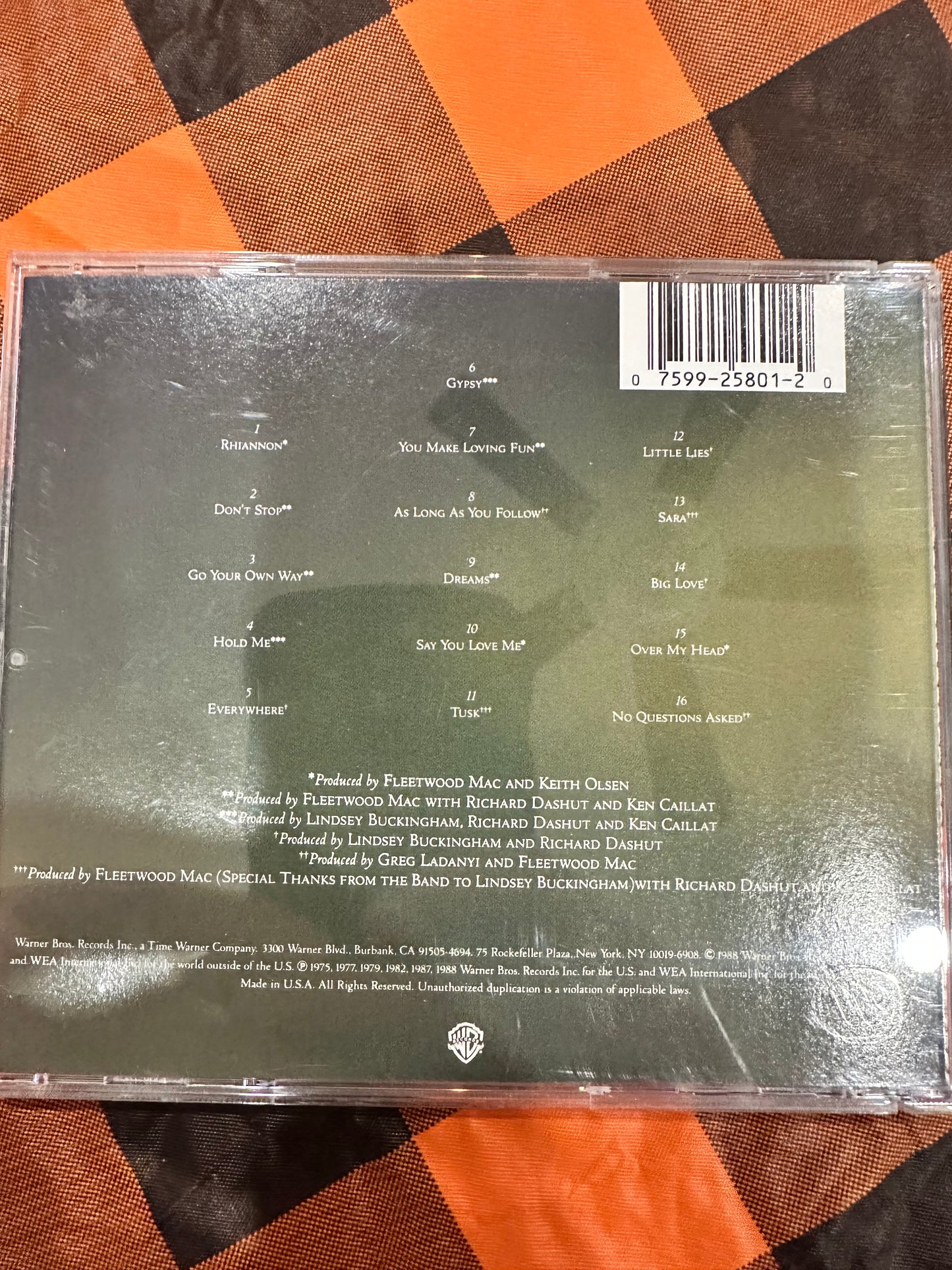 Fleetwood Mac Greatest Hits CD