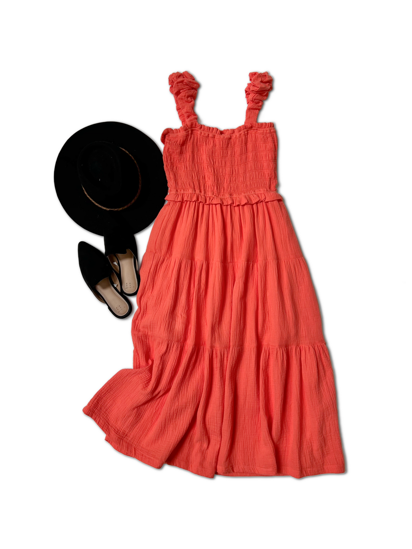 CORAL COAST MIDI DRESS
