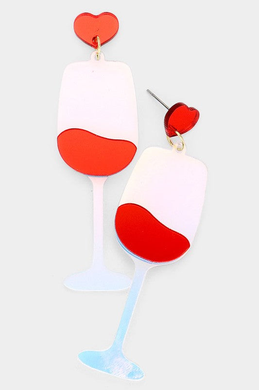 WINE TYPE OF GIRL EARRINGS
