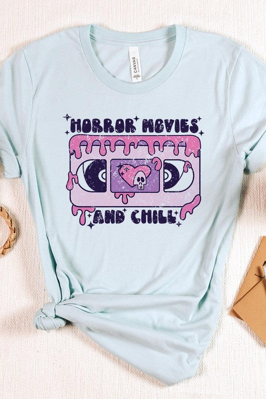 HORROR MOVIES AND CHILL TEE - CURVY