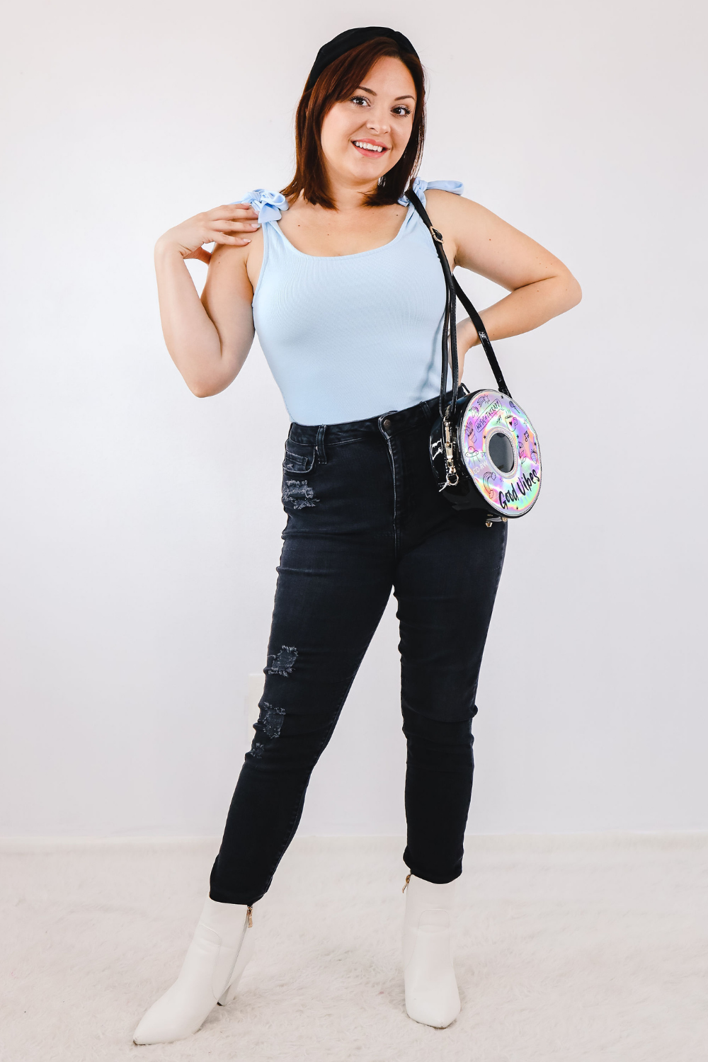 BUILT FOR BLUE TIE BODYSUIT