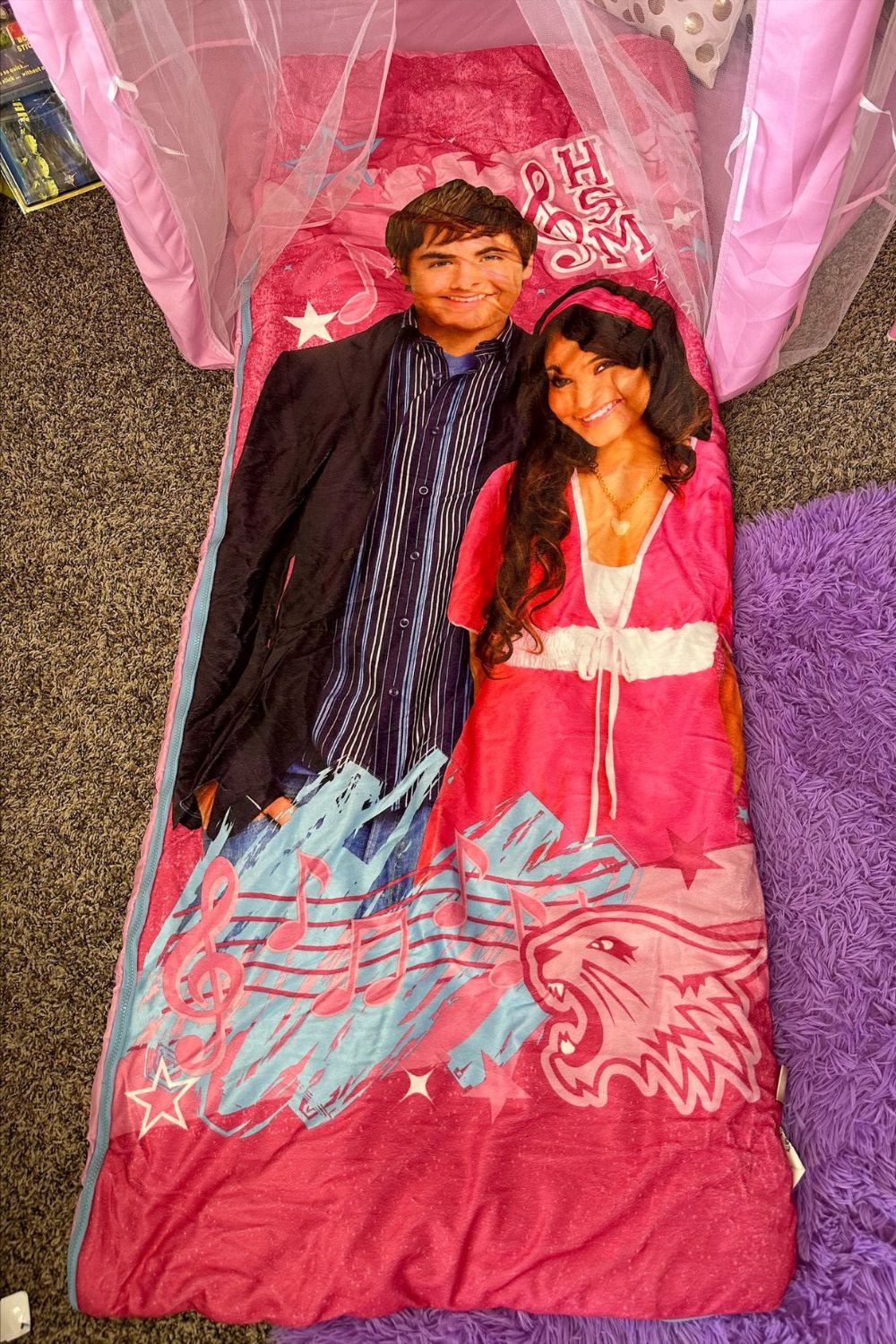 HIGH SCHOOL MUSICAL SLEEPING BAG* Nostalchicks