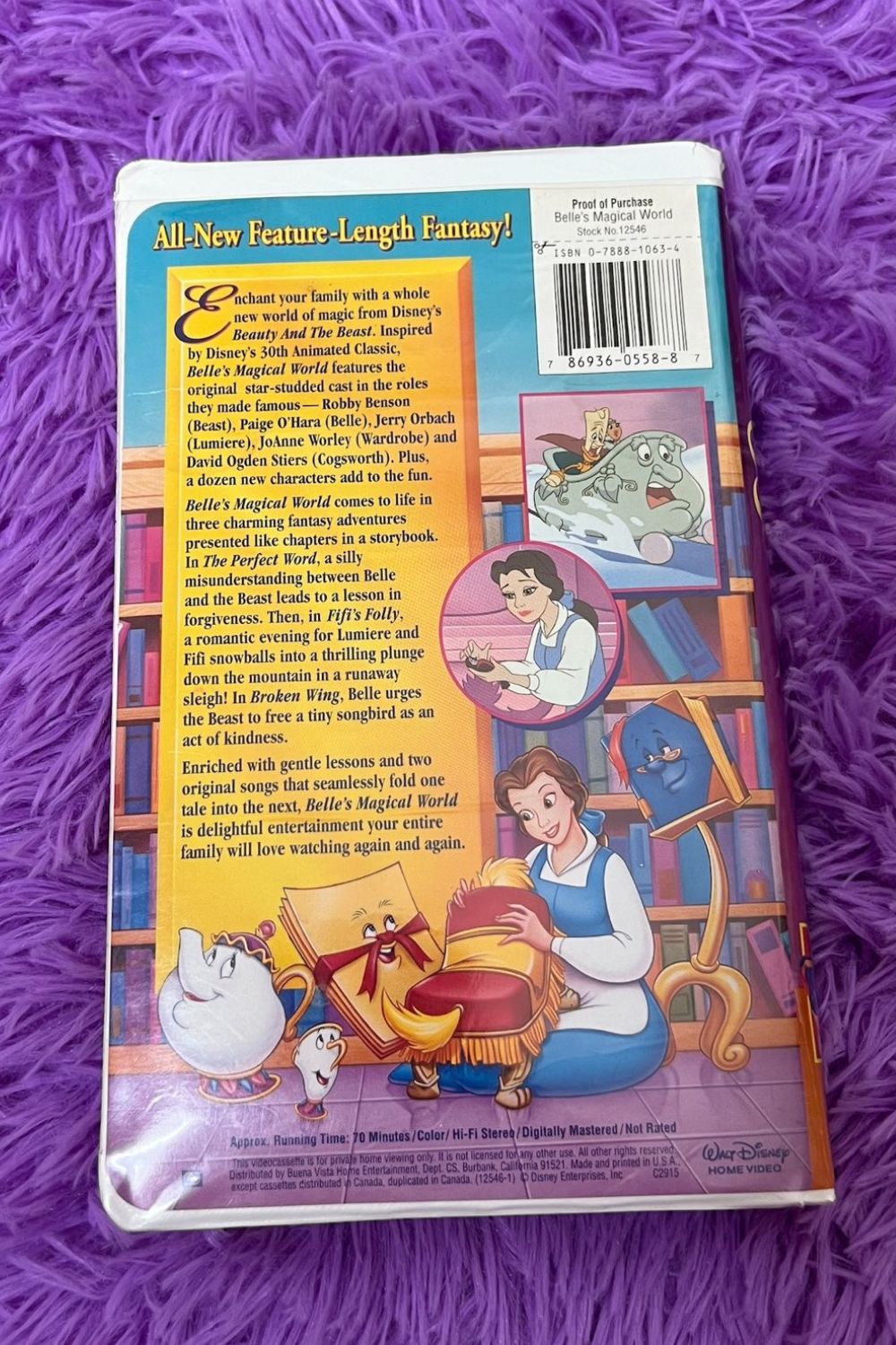 BELLE'S MAGICAL WORLD VHS*