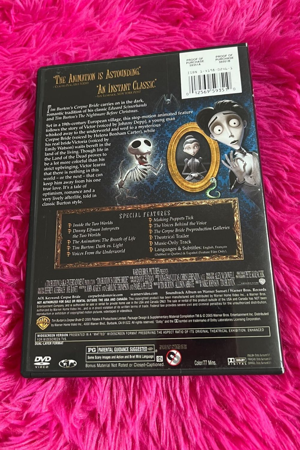 THE CORPSE BRIDE DVD*