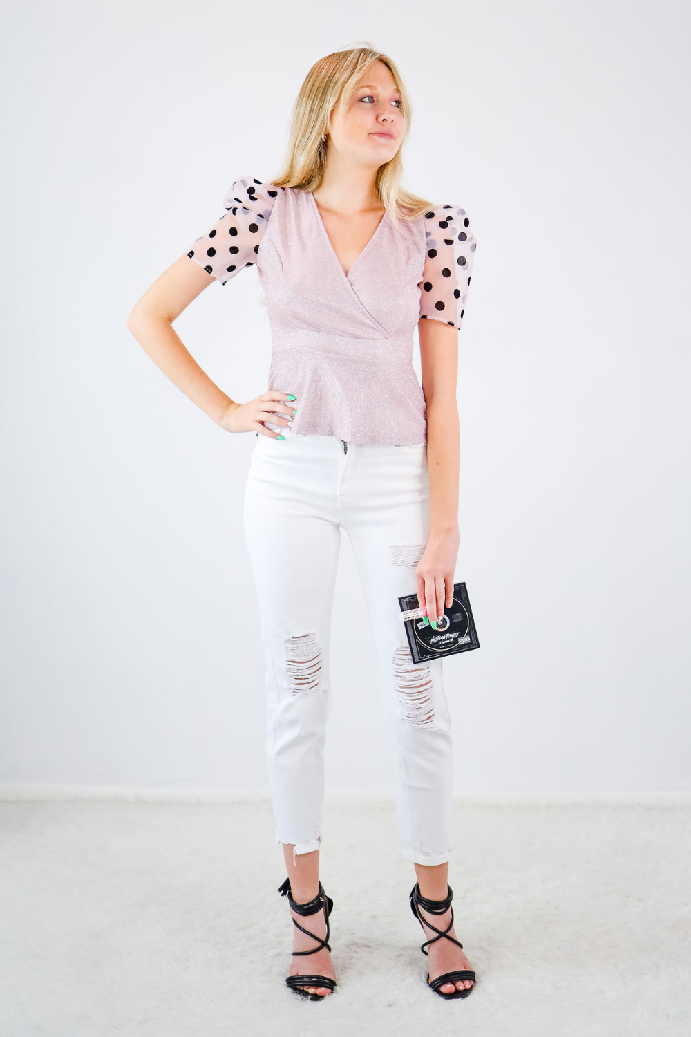 DATE NIGHT CHIC PUFF SLEEVE TOP*