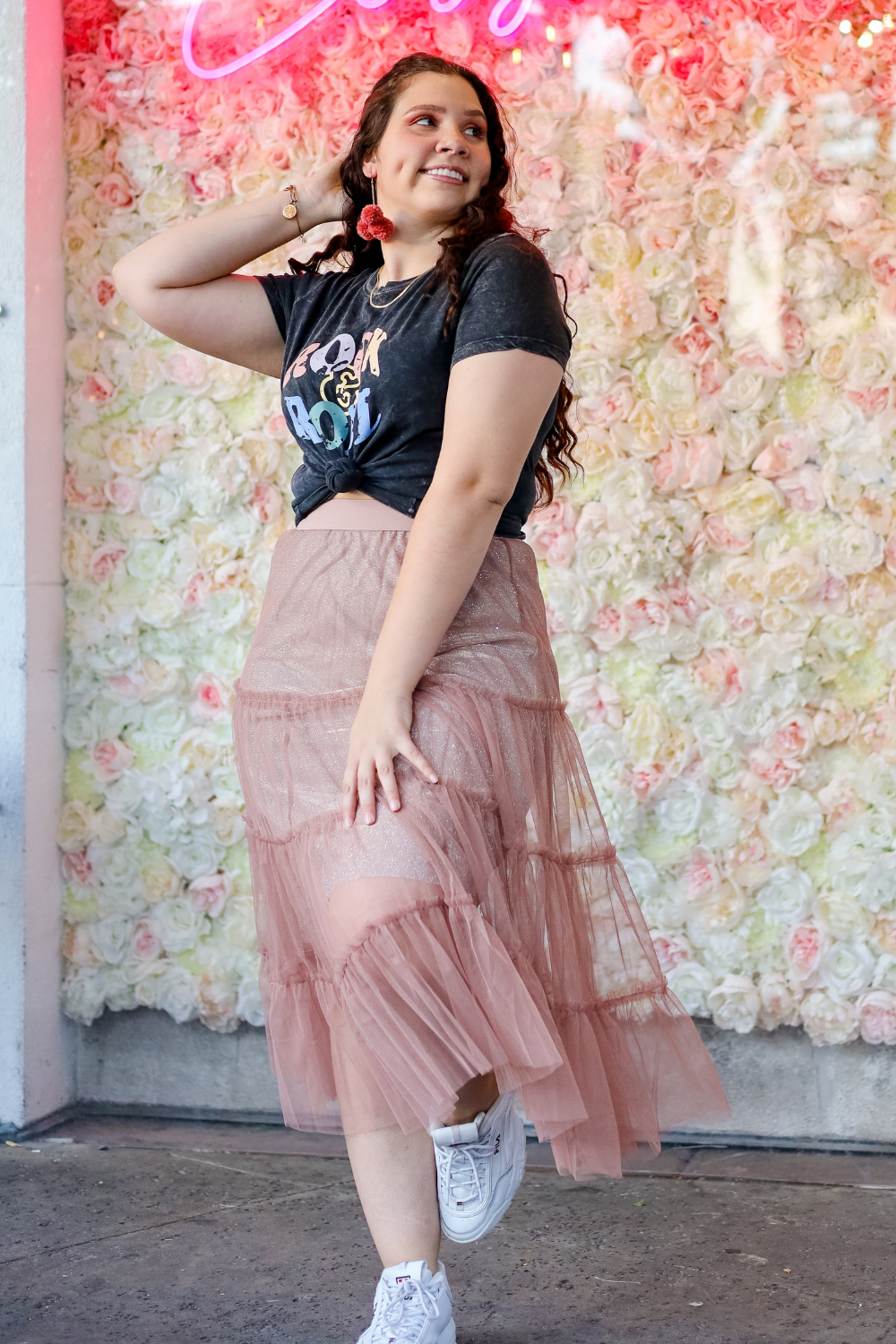 A WOMAN TAKEN BY THE WIND SKIRT