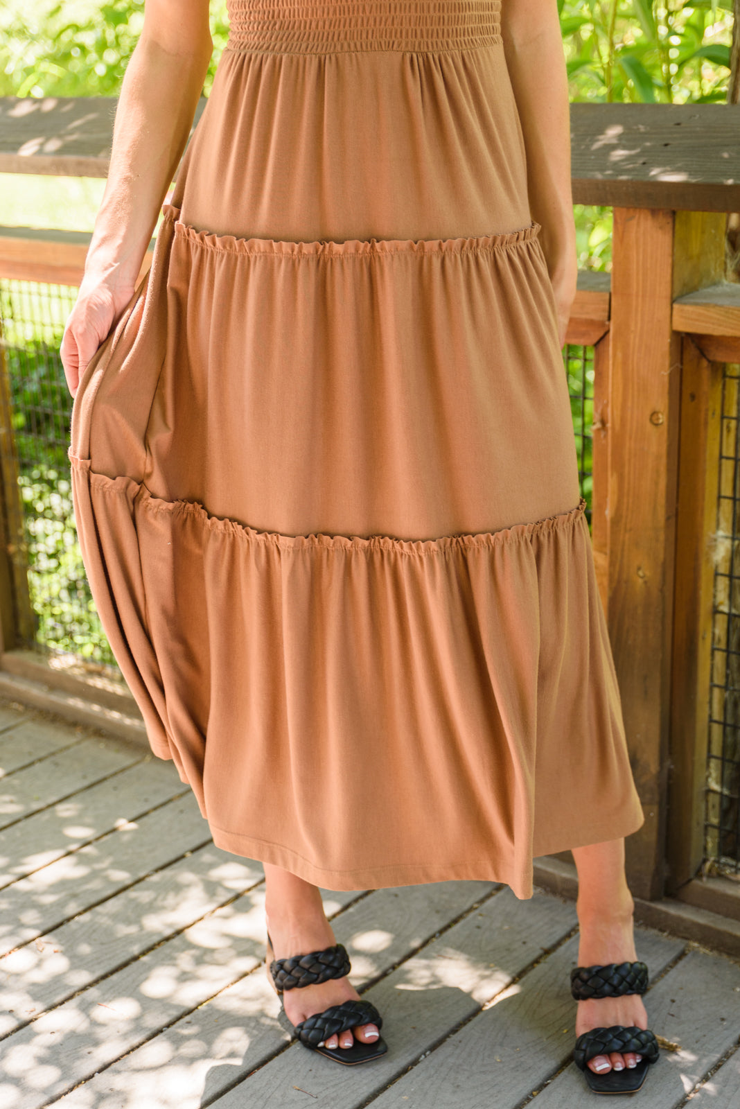 AUTUMN SIGN TIERED DRESS
