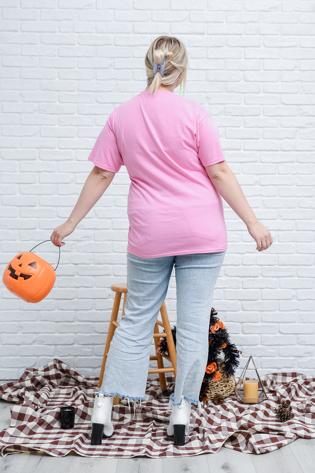 LET’S GO GHOULS PINK TEE