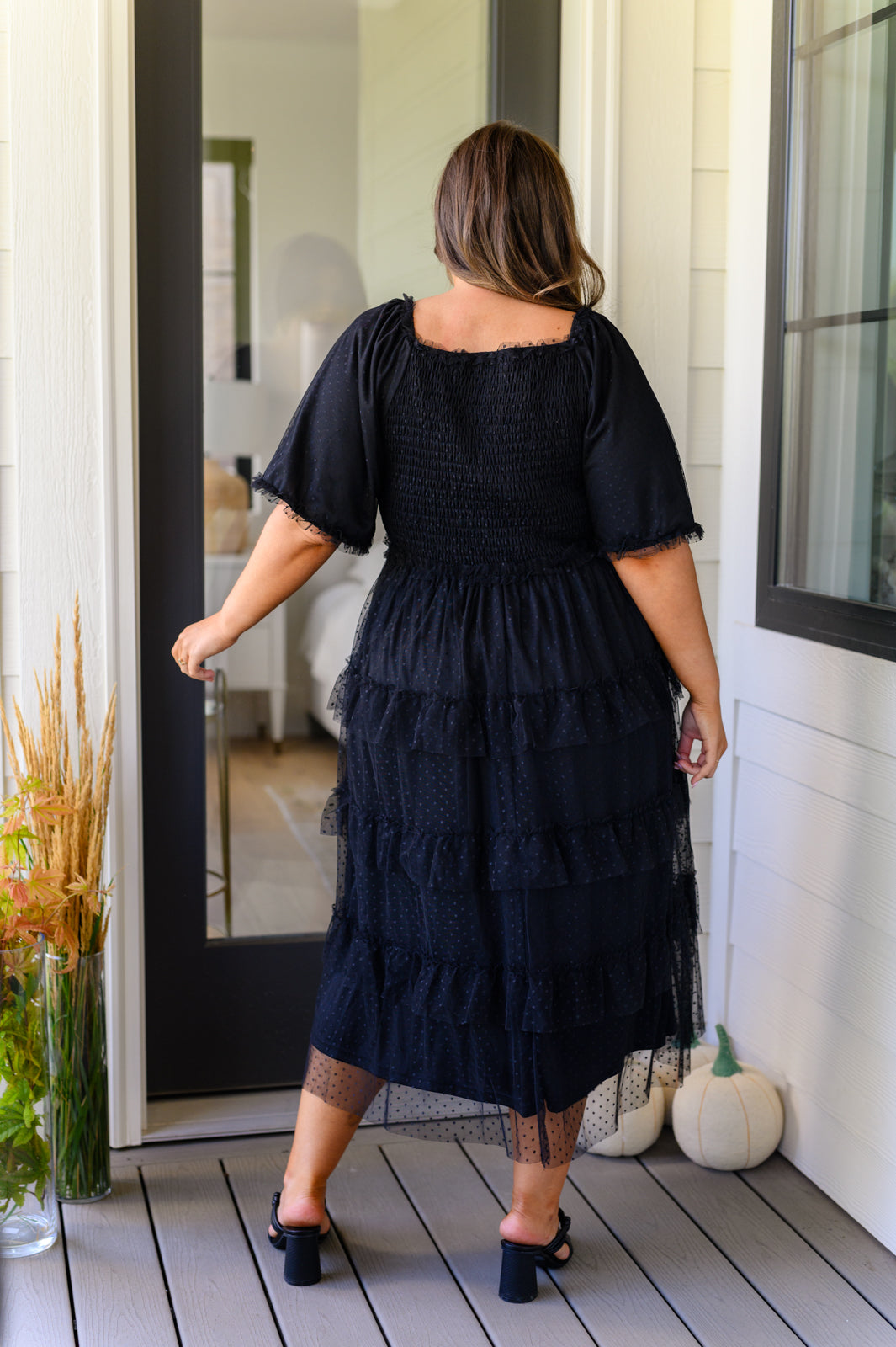 WHEN NIGHT FALLS MIDI DRESS