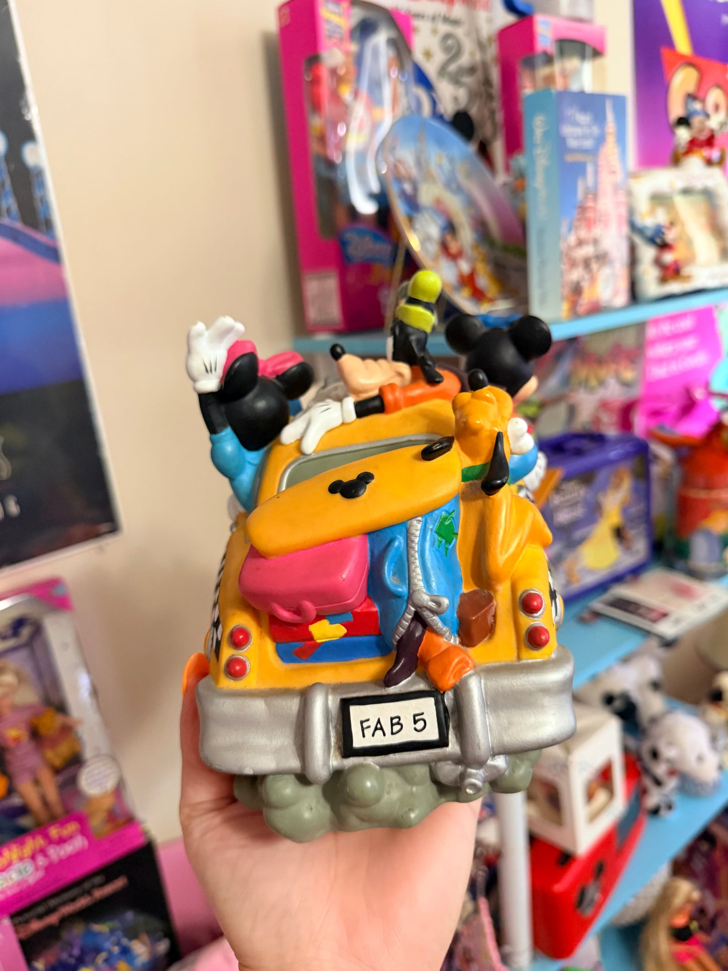 Disney taxi cab coin bank
