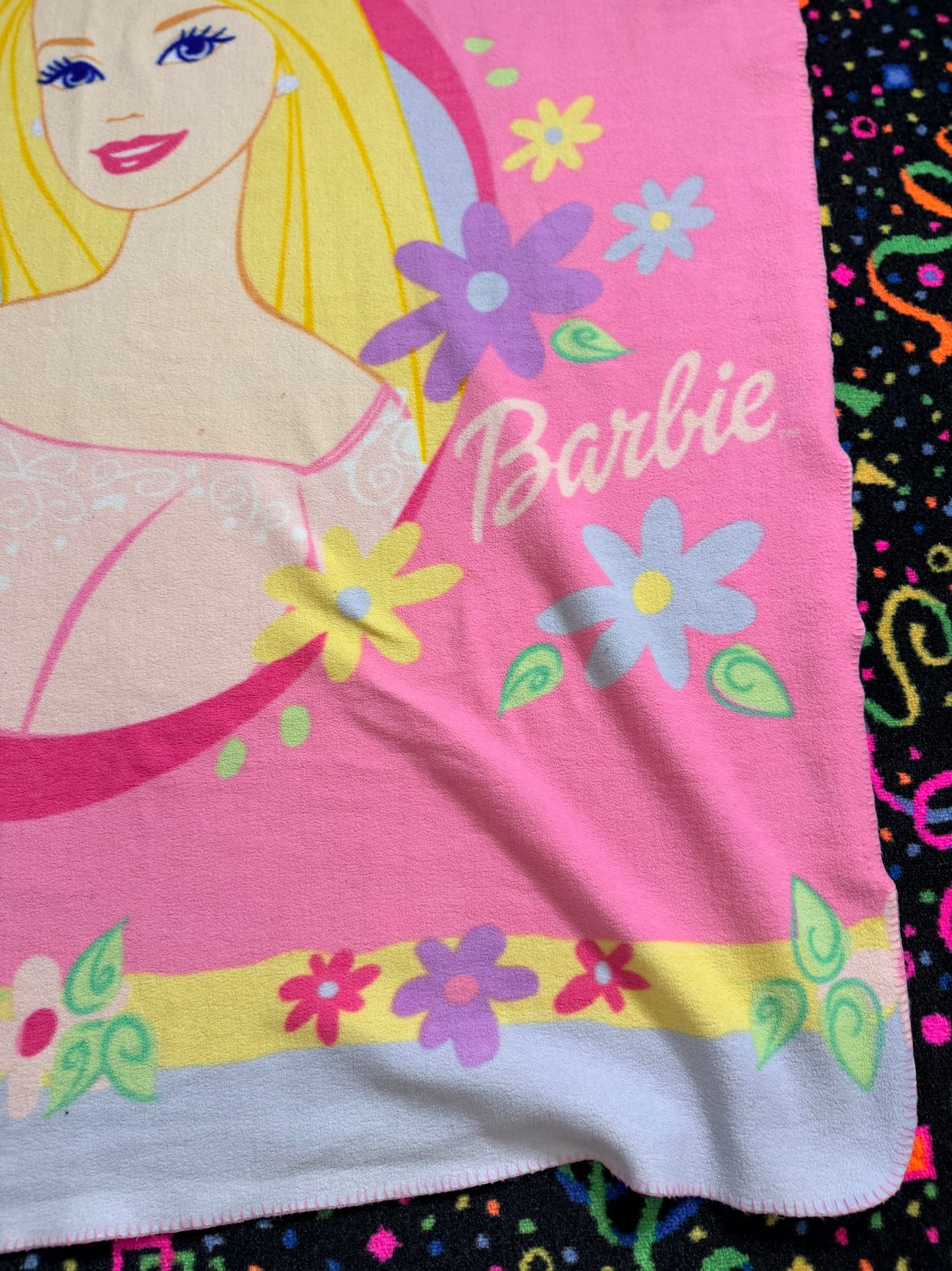2003 Barbie Pink throw blanket