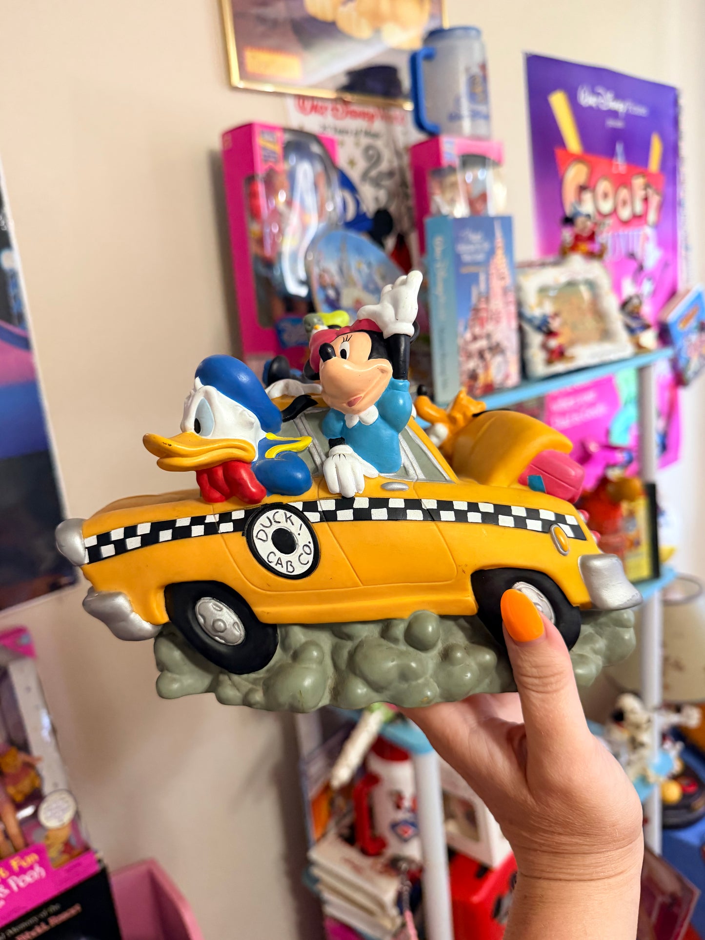Disney taxi cab coin bank