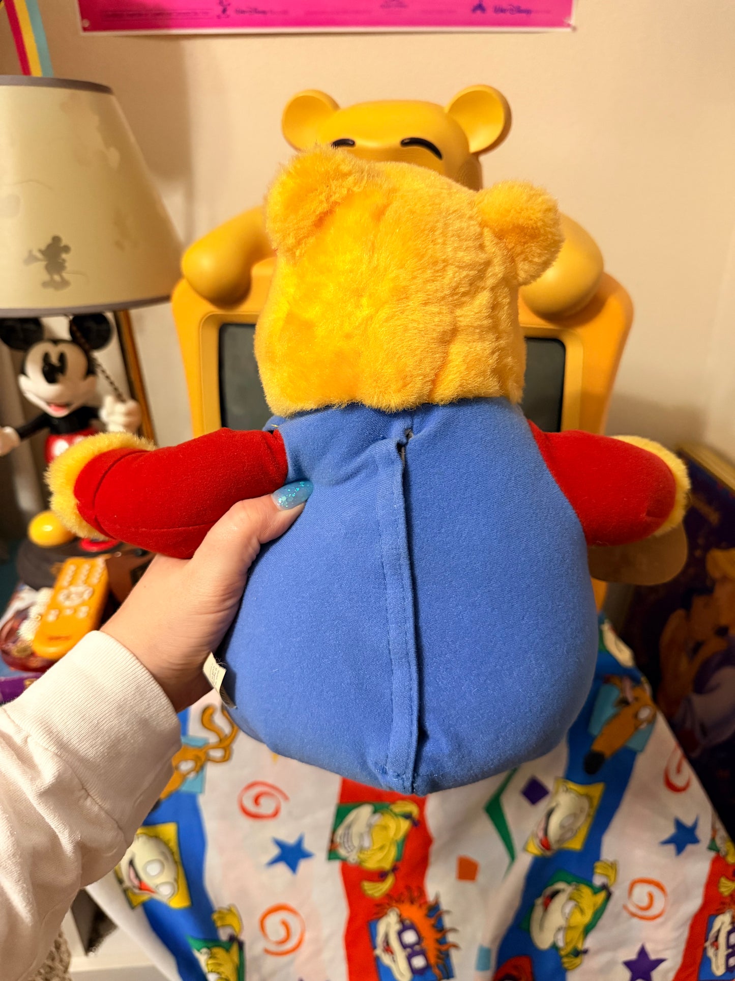 Winnie the Pooh touch my nose or squeeze my tummy 1997 interactive plush
