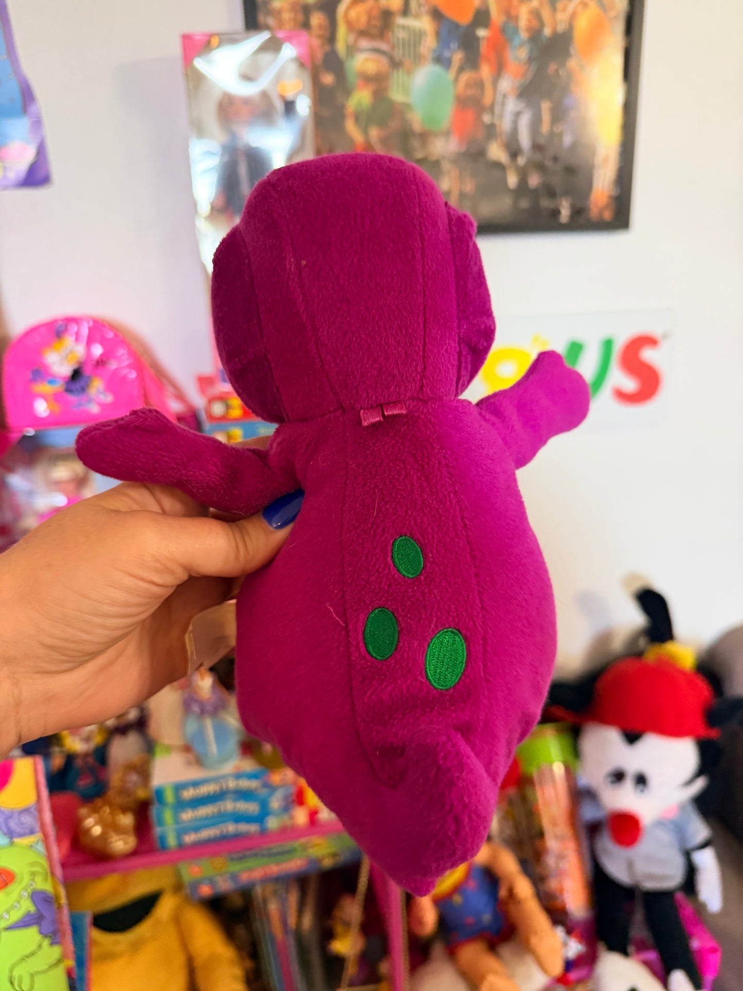 Laugh with Me Barney plush