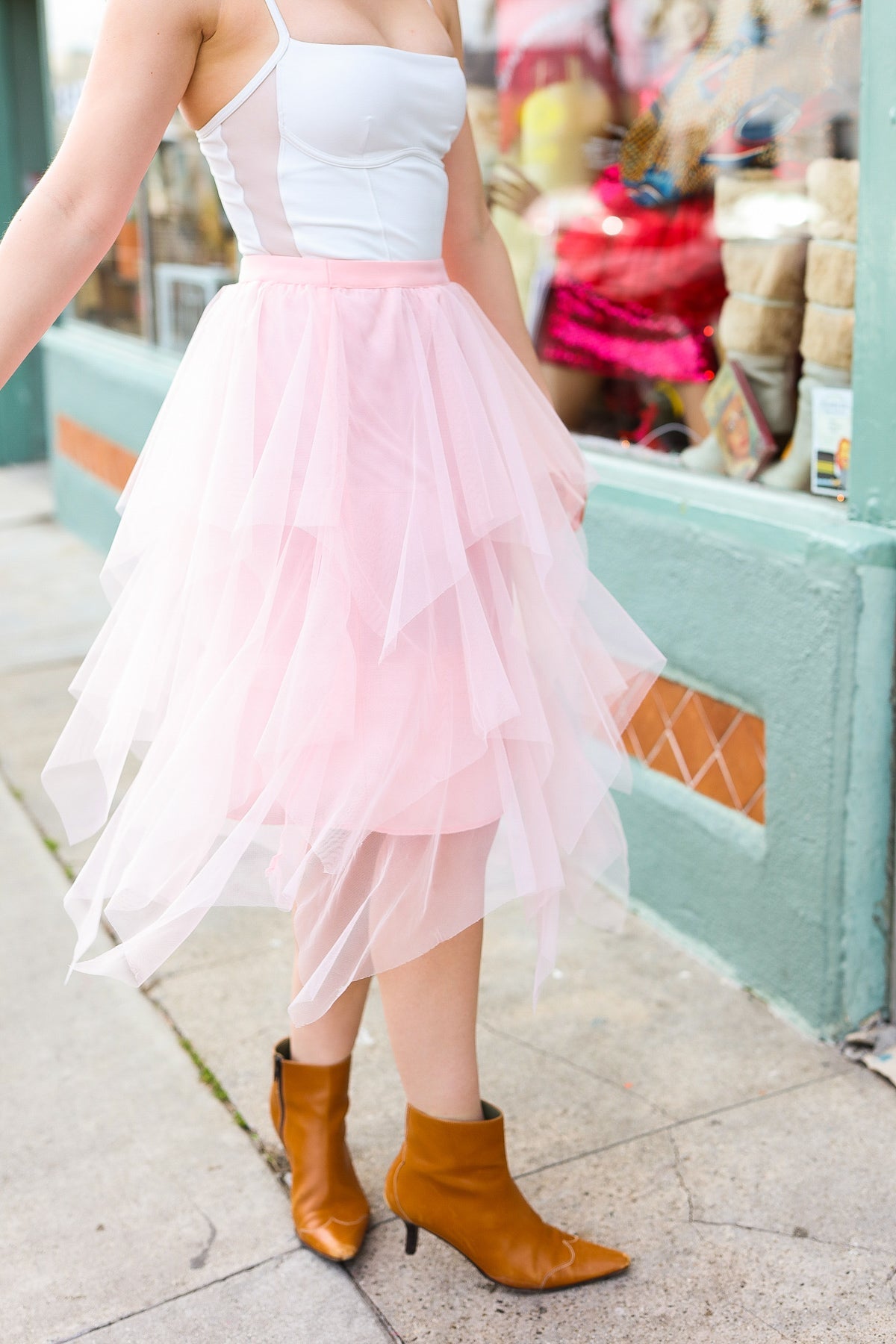 PINK LEMONADE DREAM MIDI SKIRT