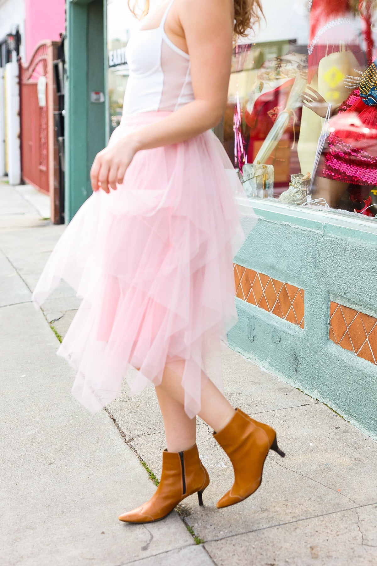 PINK LEMONADE DREAM MIDI SKIRT