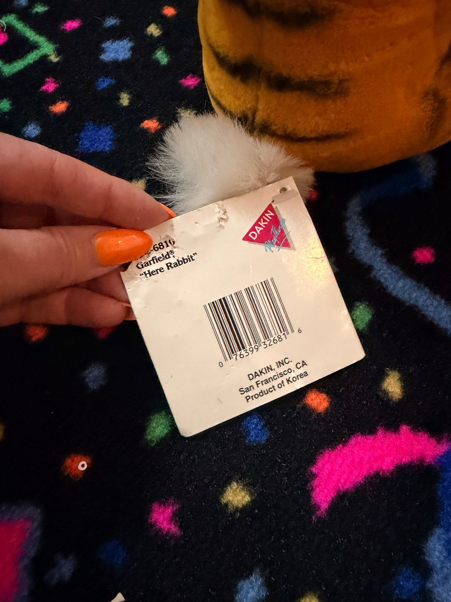 1981 Easter Garfield plush