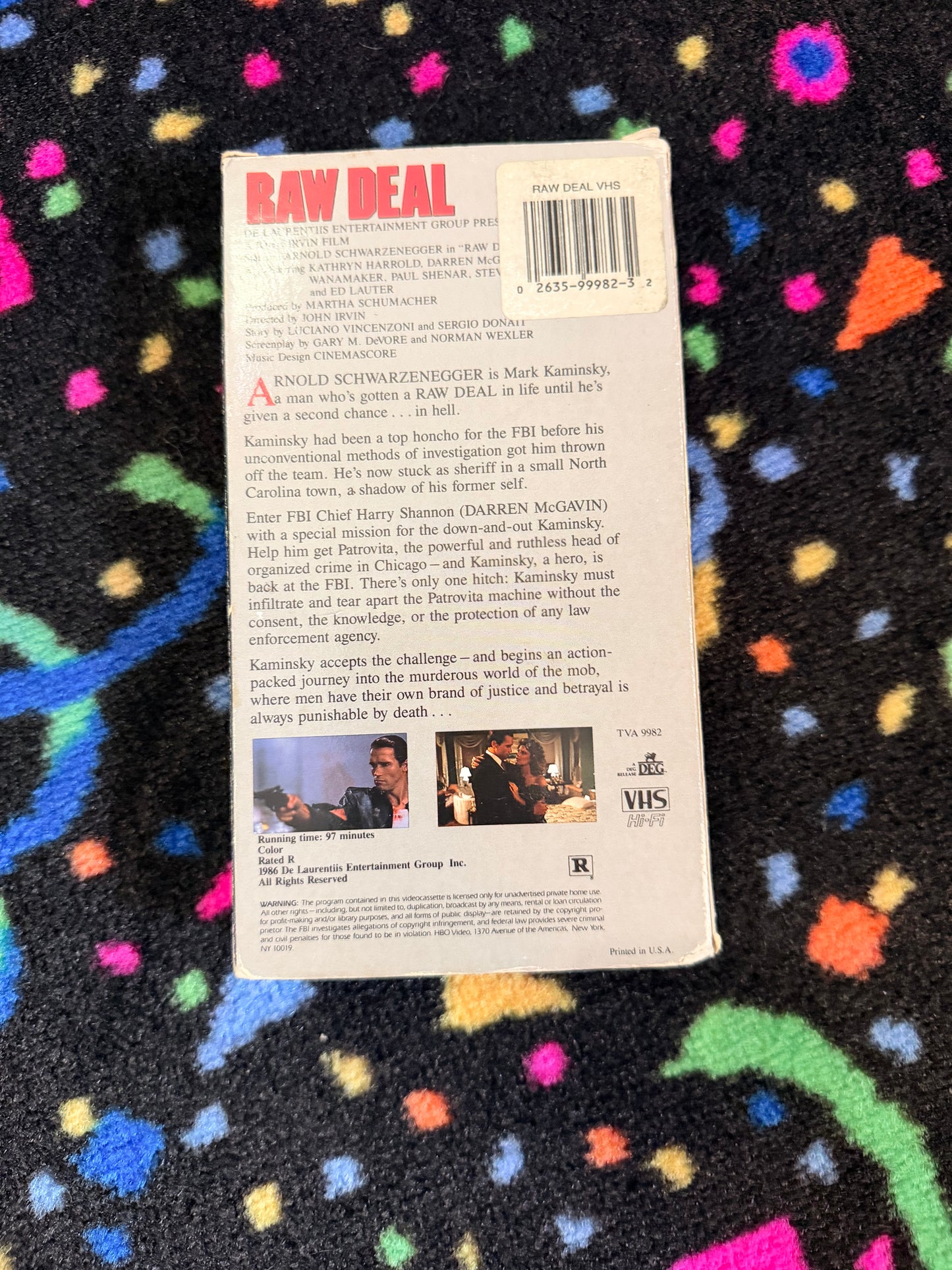 Raw Deal vhs