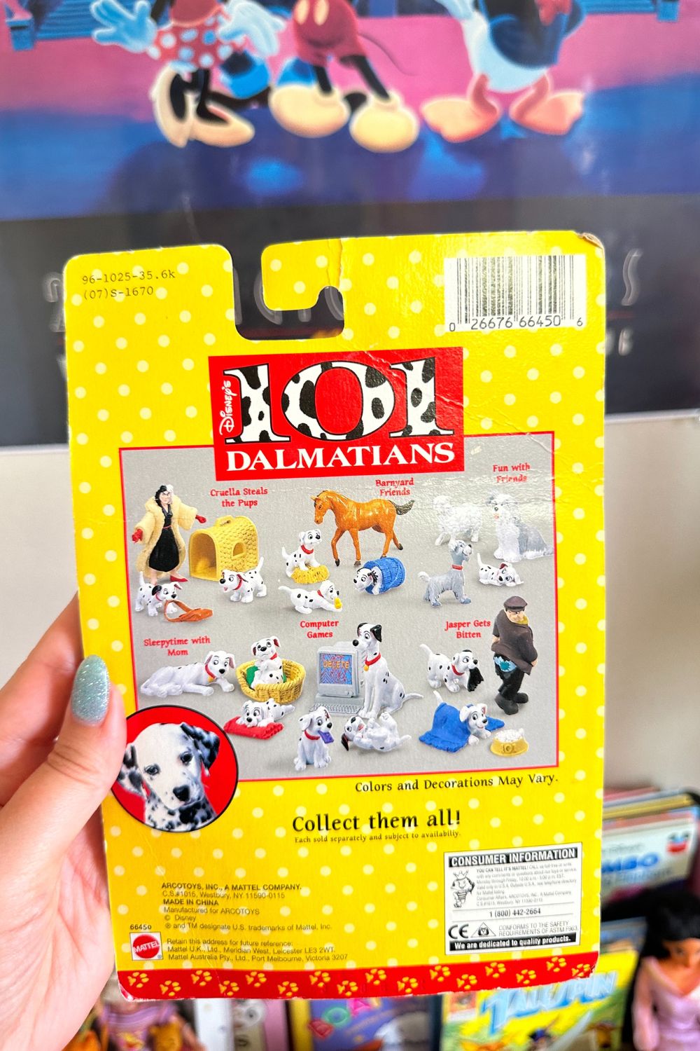 101 DALMATIANS FIGIRE COMPUTER GAMES TOY SET VINTAGE DISNEY*