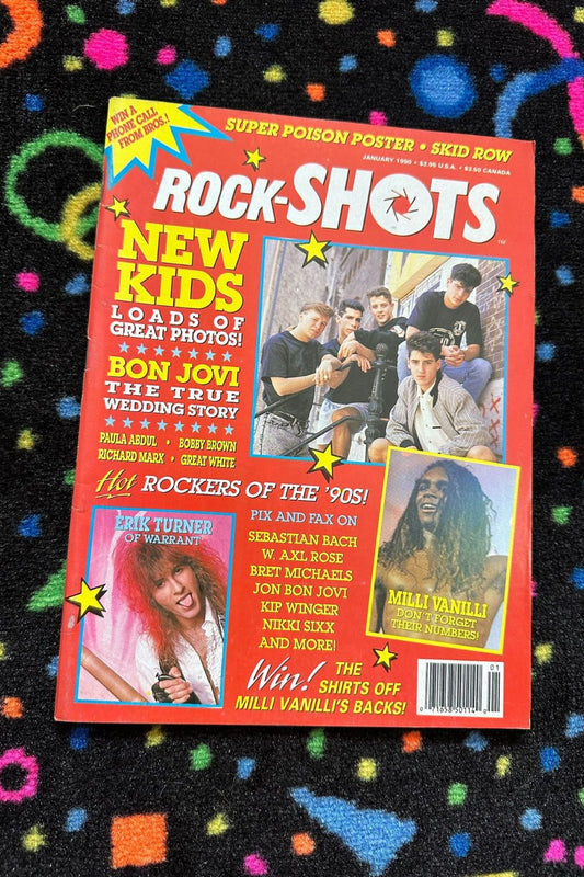 1990 JANUARY ROCK SHOTS MAGAZINE*