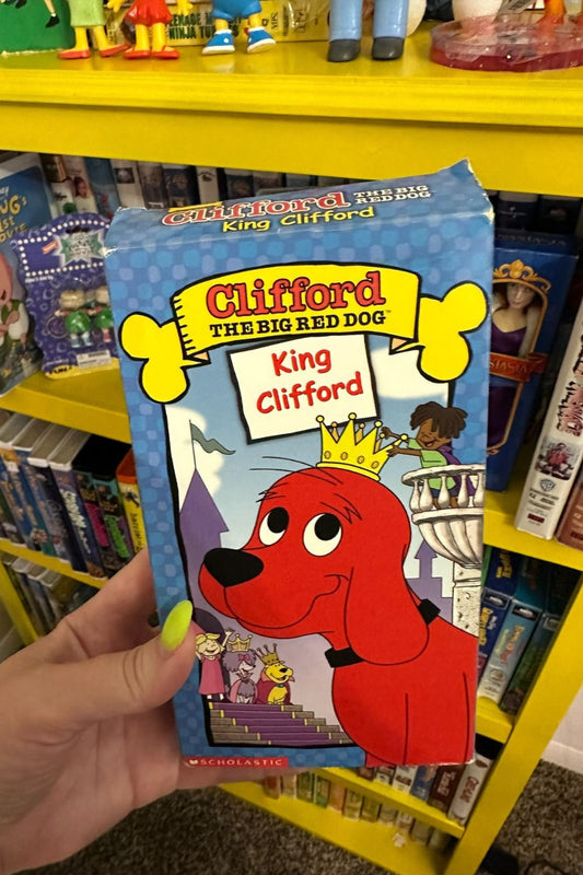 2003 CLIFFORD THE BIG RED DOG- KING CLIFFORD VHS*