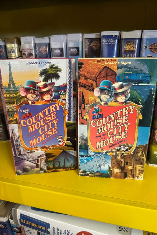 THE COUNTRY MOUSE AND THE CITY MOUSE ADVENTURES 2 TAPE SET VHS*