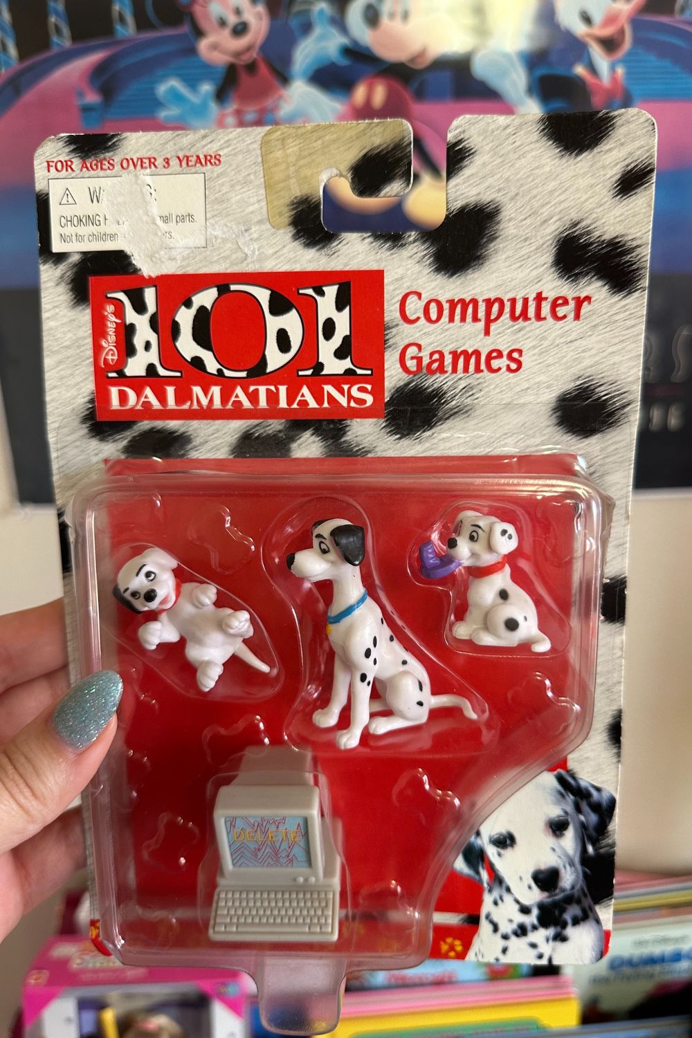 101 DALMATIANS FIGIRE COMPUTER GAMES TOY SET VINTAGE DISNEY*