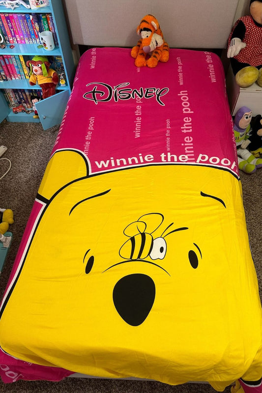 WINNIE THE POOH & FRIENDS FULL SIZE FITTED SHEET & COVER SHEET*