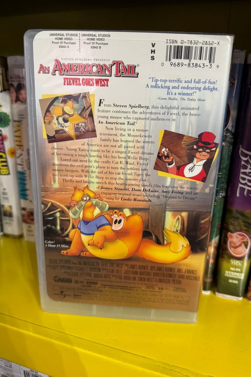 AN AMERICAN TAIL VHS HARD CASE*