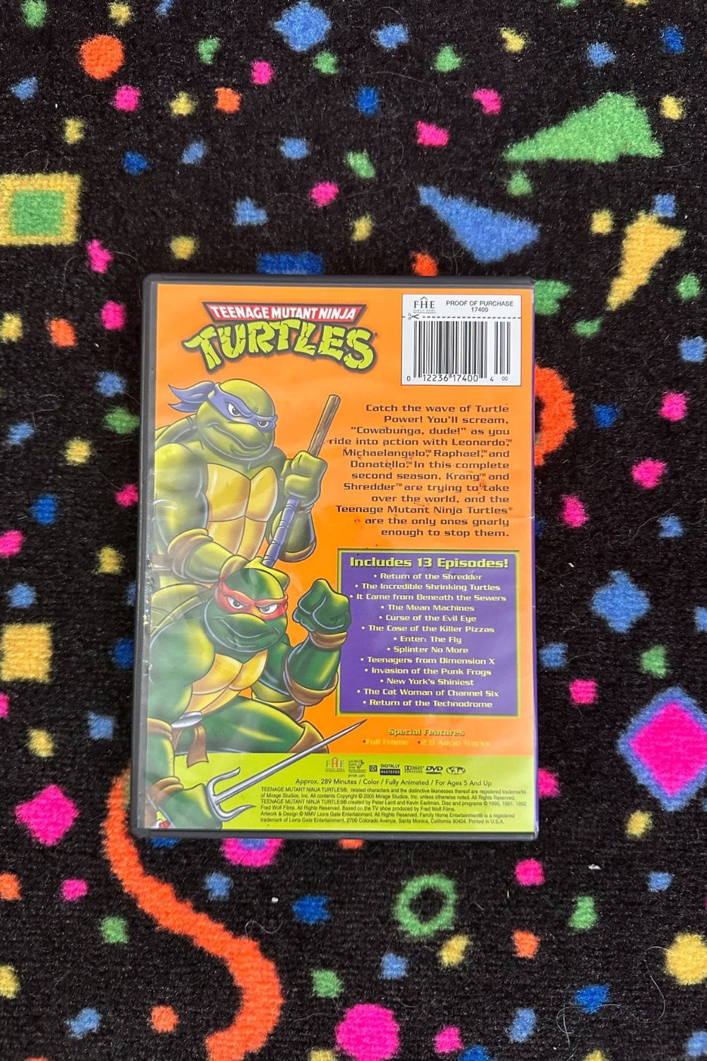 TEENAGE MUTANT NINJA TURTLES CARTOON DVD*