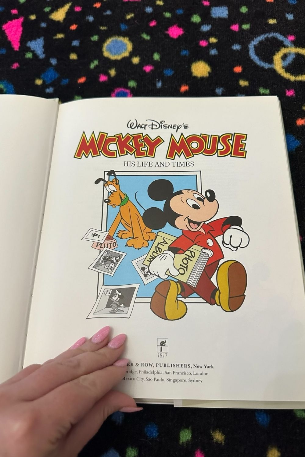 1986 MICKEY MOUSE HIS LIFE AND TIMES BOOK*