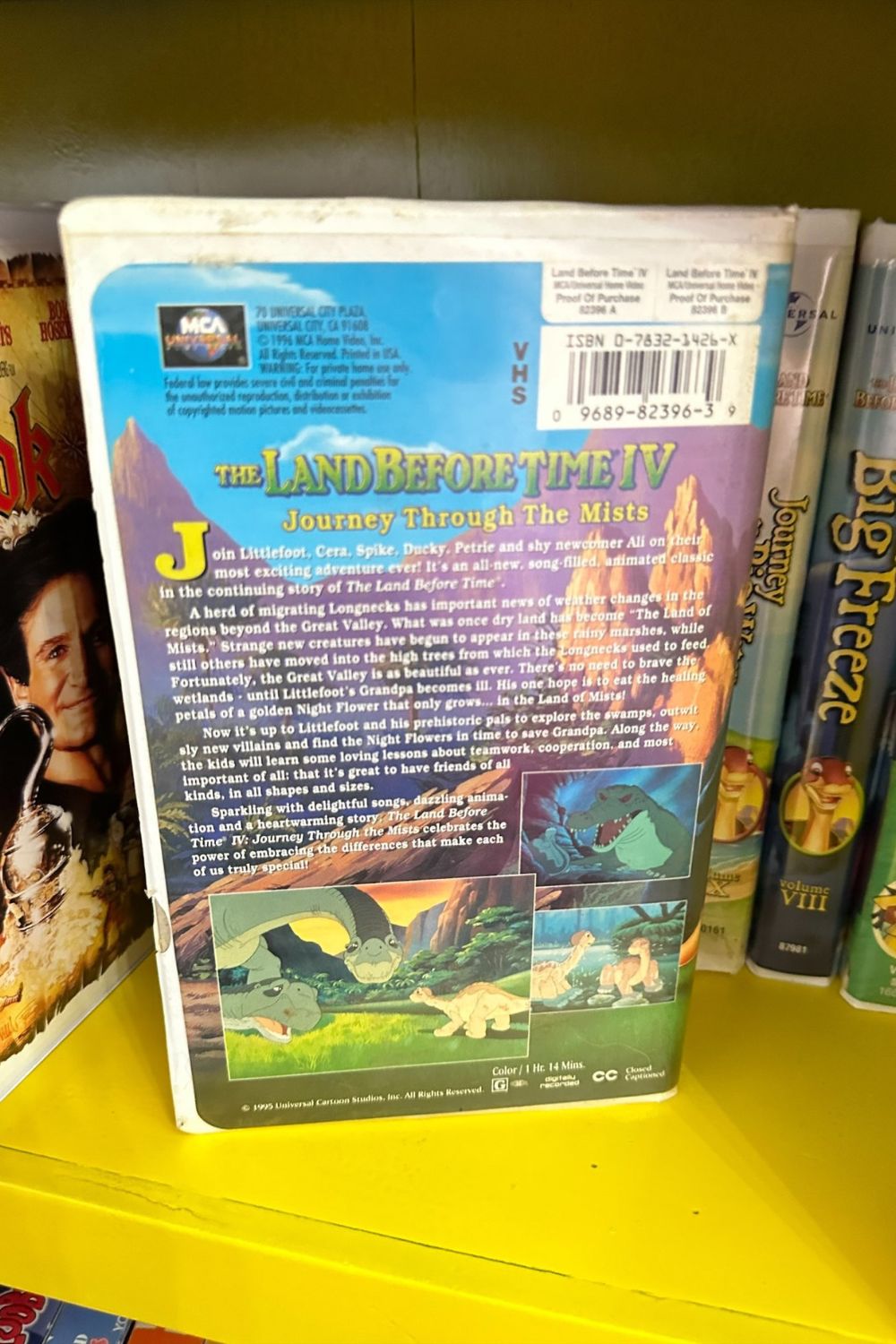THE LAND BEFORE TIME IV: JOURNEY THROUGH THE MISTS VHS*