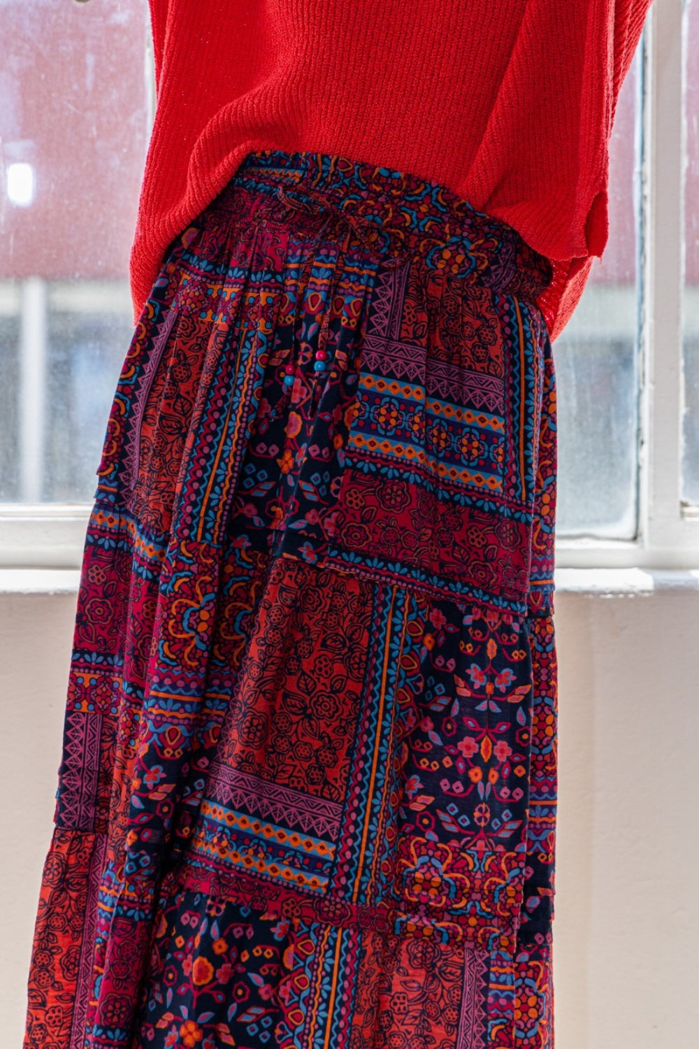 PARADISE PATH TIERED MAXI SKIRT